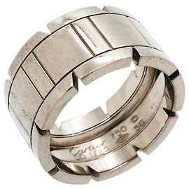 Anillo Cartier Tank Française LM en oro blanco 18K