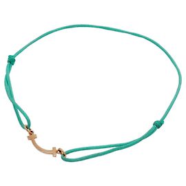 Autre Marque Pulsera de cordón mini con colgante T Smile Tiffany & Co.