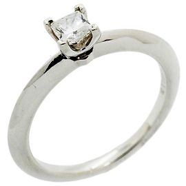Autre Marque Anillo alianza solitario de platino Tiffany & Co.