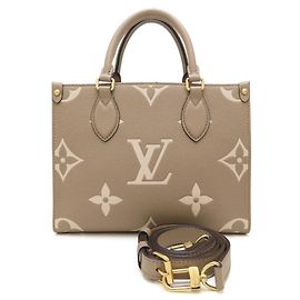 Louis Vuitton Monogram Empreinte Bicolor OnTheGo PM Handbag