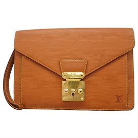 Louis Vuitton Epi Pochette Sellier Dragonne Clutch Bag