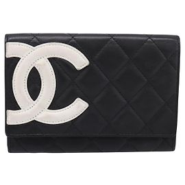 Chanel Cambon Flap Card Case Quilted Lambskin