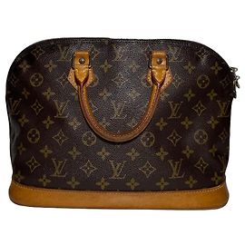 Louis Vuitton Alma PM Monogram Lederhandtasche Braun