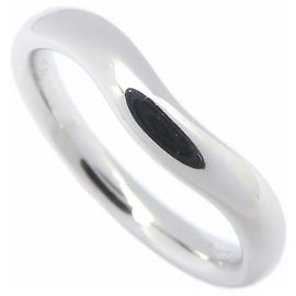 Autre Marque Anillo Alianza Curva Tiffany en Platino 950