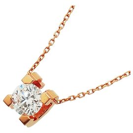 Collana Cartier C de in oro rosa 18K con diamante