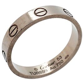 Anello Cartier Mini Love in oro bianco 18K