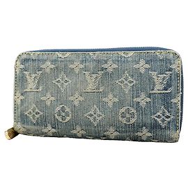 Portefeuille Zippy Louis Vuitton Monogram Denim