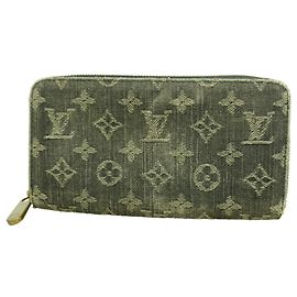 Carteira Zippy Louis Vuitton Monogram Denim