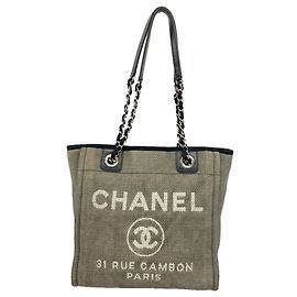 Bolso Tote Chanel Deauville con cadena
