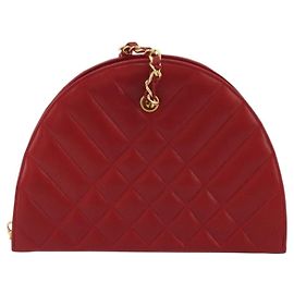 Chanel Vintage Chain Evening Mixed Quilt Lambskin Small