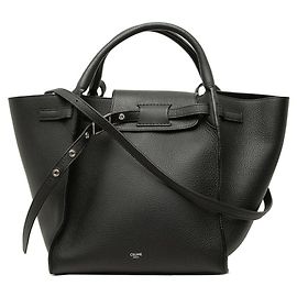Céline Celine Big Bag - Bolsa de mão em couro preto