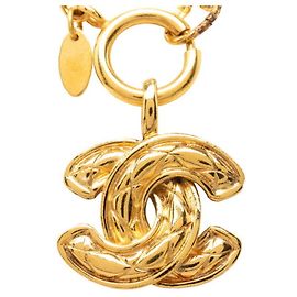 Collar de cadena Chanel Coco Mark Matelassé