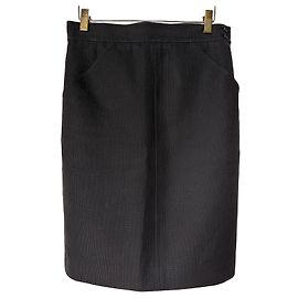 Autre Marque Falda negra Saint Laurent Rive Gauche