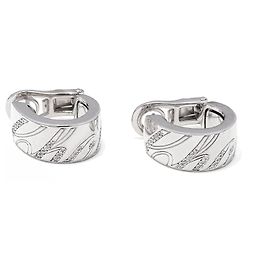 Chopard Chopardissimo Diamond Hoop Earrings 18K White Gold