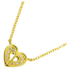 Collar de diamantes Christian Dior con diseño de corazón