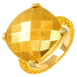 Anillo banda Bottega Veneta en oro amarillo 18K