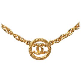 Collier chaîne Chanel Coco Mark