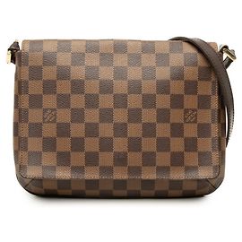Bolsa de Ombro Transversal Louis Vuitton Damier Musette Tango Long