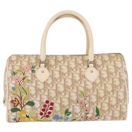 Christian Dior Vintage Boston Diorissimo Canvas Medium