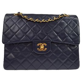 Chanel Vintage Classic Double Flap Quilted Lambskin Medium