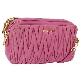 Miu Miu Tech Matelassé Leather Small