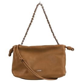 Bolso de hombro de piel Loewe Flamenco