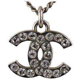 CHANEL F13V Rhinestone Coco Mark Necklace