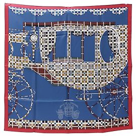 Hermès blauer Seidenschal
