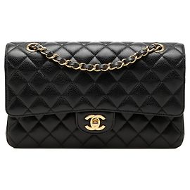 Bolsa de Ombro Chanel Matelassé 25 Double Flap com Corrente