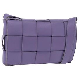 Bottega Veneta Bolsa de Ombro Cassette MAXI INTRECCIATO em couro Auth ka6424V