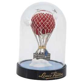 LOUIS VUITTON Almaero Globo di neve in vetro Rosso Blu LV Auth 205963