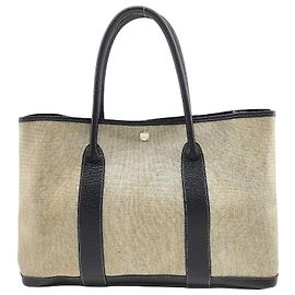 Hermès Hermes Garden Party Toile and Leather 36