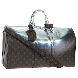 LOUIS VUITTON Metallic Nebula Keepall Bandouliere 50 M23118 Auth mr2940SM