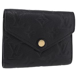 LOUIS VUITTON Empreinte Portefeuille Victorine Wallet M83590 LV Auth 205415M
