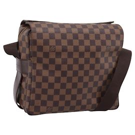 LOUIS VUITTON Damier Ebene Naviglio Shoulder Bag N45255 LV Auth ka6440A