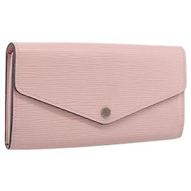 LOUIS VUITTON Epi Portefeuille Sarah Wallet Rose valerine M61216 LV Auth 205284V