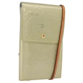LOUIS VUITTON Monogram Vernis Walker Wallet Gris M91031 LV Auth ep16063