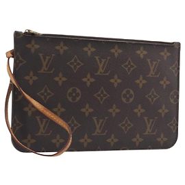 LOUIS VUITTON Monogram Neverfull MM Pouch Accessory Pouch LV Auth BA16073