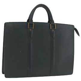 LOUIS VUITTON Taiga Porte Documents Rozan Bag Epicea M30054 LV Auth BA16217
