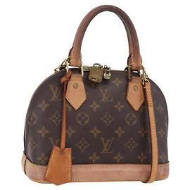 LOUIS VUITTON Monogram Alma BB Hand Bag M53152 LV Auth 207653