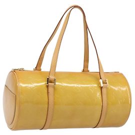 LOUIS VUITTON Monogram Vernis Bedford Hand Bag Beige M91006 LV Auth 207679V