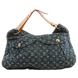Louis Vuitton Daily GM Denim Shoulder Bag in Blue