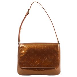 Bolso de hombro Louis Vuitton Thompson Street en cuero Vernis marrón