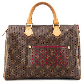 LOUIS VUITTON - Borsa a mano Louis Vuitton Speedy 30 in tela rivestita perforata edizione limitata