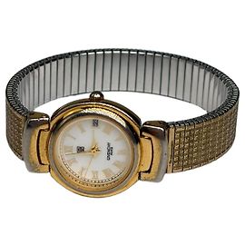 Vintage Givenchy Damen-Armbanduhr ca. Ende der 1980er Gold White