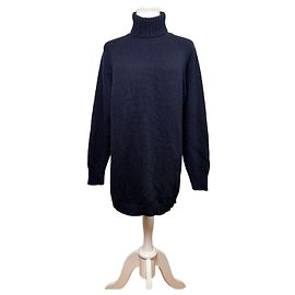 Camisola de gola alta em malha Vintage Versace Azul Marinho XL