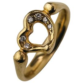 Autre Marque Anillo alianza Open Heart de oro 18K y diamantes Tiffany & Co.