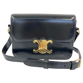 Céline Celine Teen Triomphe Leather Shoulder Bag