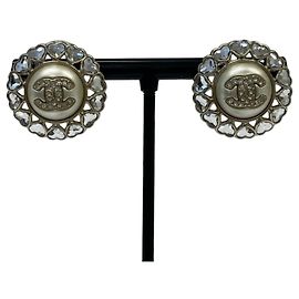 Pendientes Chanel B25B Heart Bijou Coco Mark Pearl