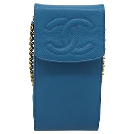 Chanel Vintage CC Handyhalter Caviar